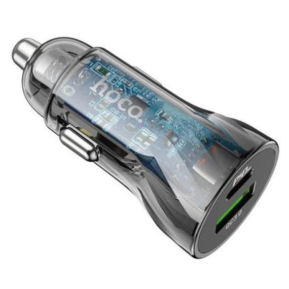 30W PD+QC (USB A & C) Super Fast Car Charger (Z47A)