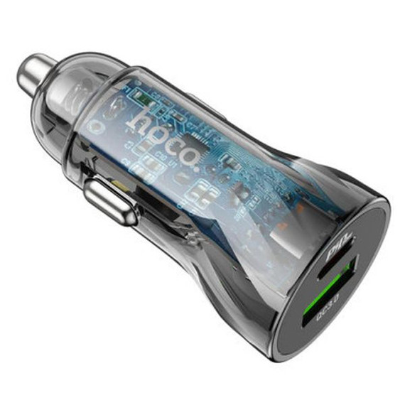 30W PD+QC (USB A & C) Super Fast Car Charger (Z47A)