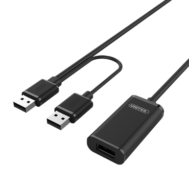 UNITEK 5m USB 2.0 Active Extension Cable. Built-in Extension Chipset Supports Extended Transmission Distance. Data Transfer Speed up to 480Mbps. Plug and play. Y-277