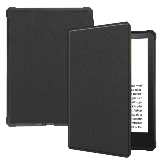 Kindle Paperwhite 2021 (11th Gen) Folio PU Leather (Black) Black