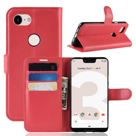 Google Pixel 3a XL PU Wallet Case
Red