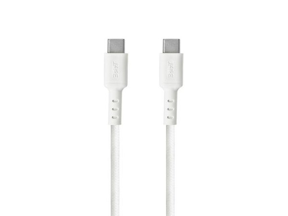 3sixT Tough USB-C to USB-C 5A Cable 1.2m - White