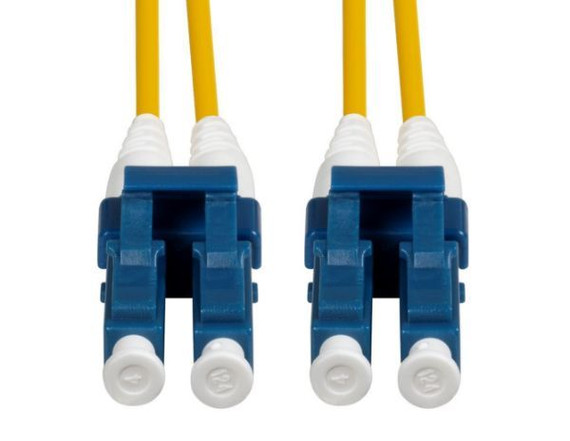 DYNAMIX 10M 9u LC/LC Duplex Single Mode G657A1 Bend Insensitive Fibre Lead. Yellow LSZH Jacket