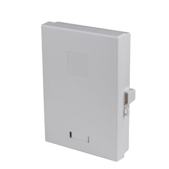 DYNAMIX Fibre Wall Enclosure 4 Port SC Duplex Unloaded. Dimensions: 183 x 129 x 39mm (HxWxD)