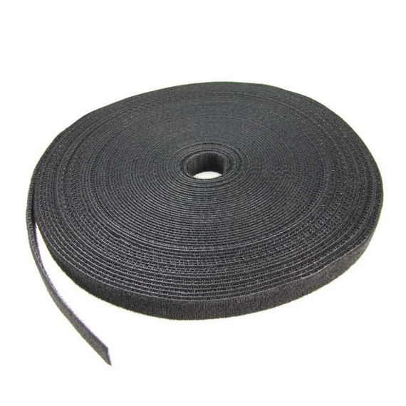 DYNAMIX Hook & Loop Roll 20m x 20mm dual sided - BLACK colour