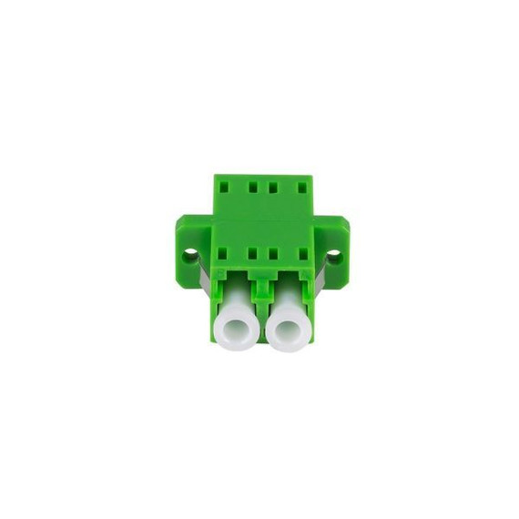 DYNAMIX Fibre LC-APC to LC-APC Duplex - Single-mode Joiner - Ceramic sleeve - Green Colour