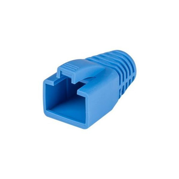 DYNAMIX Strain Relief Boot - OD: 7.5mm - Colour Blue. 20 Pack. Suited for Cat6A Shielded Cable