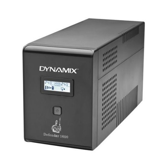 DYNAMIX Defender 1600VA (960W) Line Interactive UPS - 3x NZ Power Sockets with Surge+Battery Backup - 3x NZ Power Sockets with Surge 936J LCD Status Display.