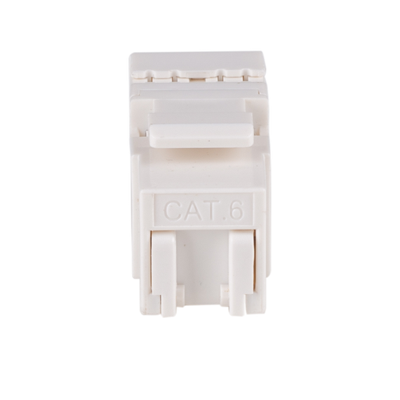 DYNAMIX Cat6 Keystone Shuttered 180 RJ45 Jack. Suitable for Open Keystone Plates Only - NOT face plate adapter clips