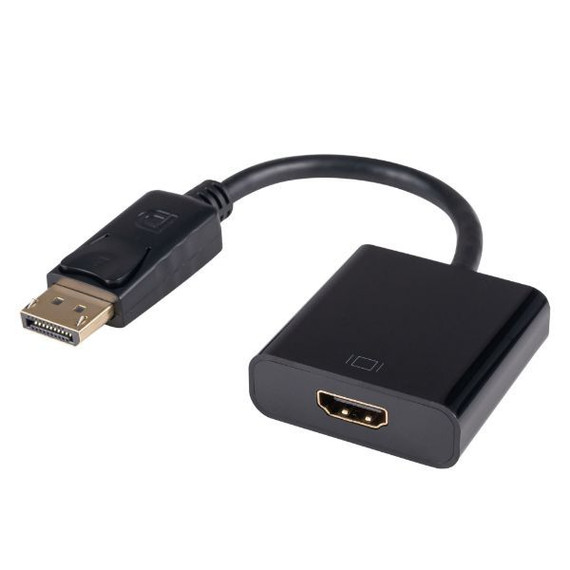 DYNAMIX DisplayPort to HDMI Active Cable Converter. 200mm. Max Res 4K@60Hz (3840x2160)