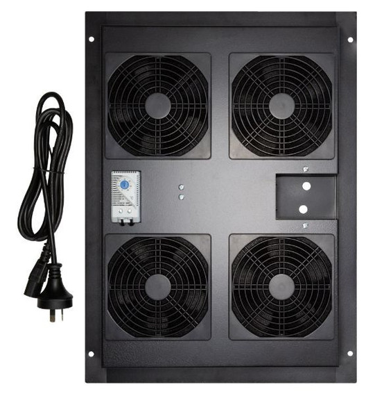 DYNAMIX Replacement Drop in Fan Tray for ST Series Cabinets. Includes Thermostat Feature