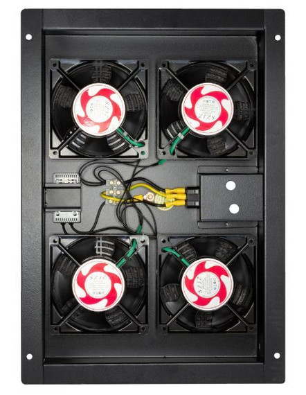 DYNAMIX Replacement Drop in Fan Tray for SR Series Cabinets. Includes Thermostat Feature