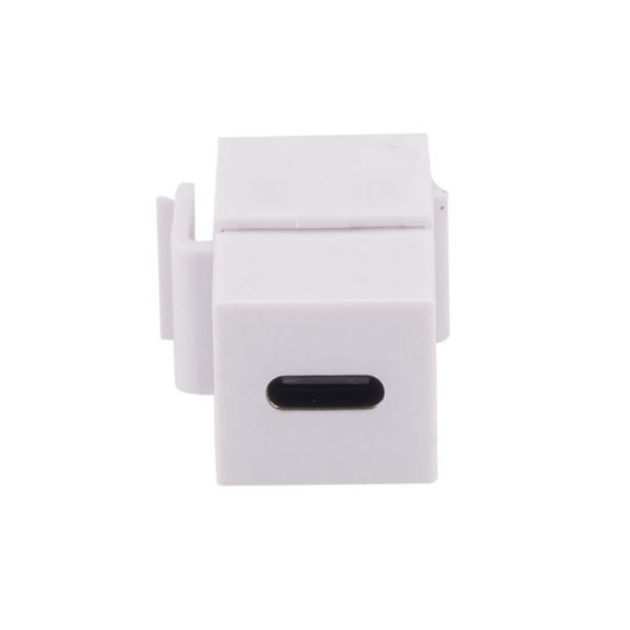 DYNAMIX USB-C 3.1 Keystone Jack Female to Female Connectors. White Colour.