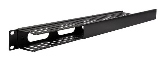 DYNAMIX 19'' Plastic Finger Cable Management Bar. Supplied with Cage Nuts. 49.5mm Deep.