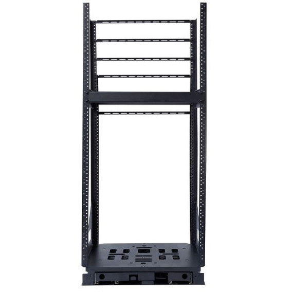 DYNAMIX 19'' 24U Rotary Rack. Rotation Angles of  45 & 90 Allow Easy Fitting of Equipment - Provide Easy Access for Maintenance & Servicing. 3mm steel adds Security & Stability. 503mm x 495.84mm x 24U