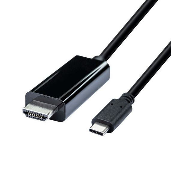 DYNAMIX 5m USB-C to HDMI Cable. Supports 4K@60Hz UHD (3840 x 2160) Supports HDR & HDCP 2.2 - Plug & play - Black Colour.