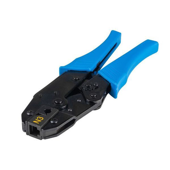 DYNAMIX RJ-45C6SR23x Crimp Tool Designed to Terminate Cat6/6A Solid Shielded Round Modular Plugs