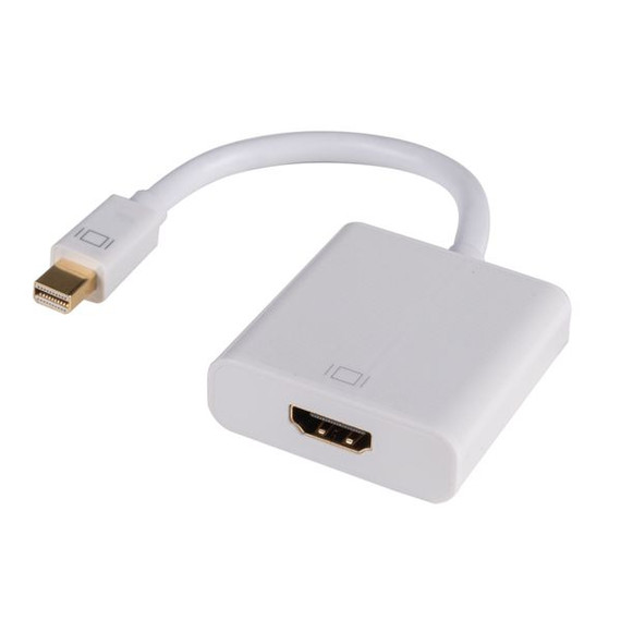 DYNAMIX 0.2m Mini DisplayPort to HDMI Passive Cable Convertor. Max Res: 1080p@60Hz (1920x1080) DYNAMIX 0.2m Mini DisplayPort to HDMI Passive Cable Convertor. Max Res: 1080p@60Hz (1920x1080)
