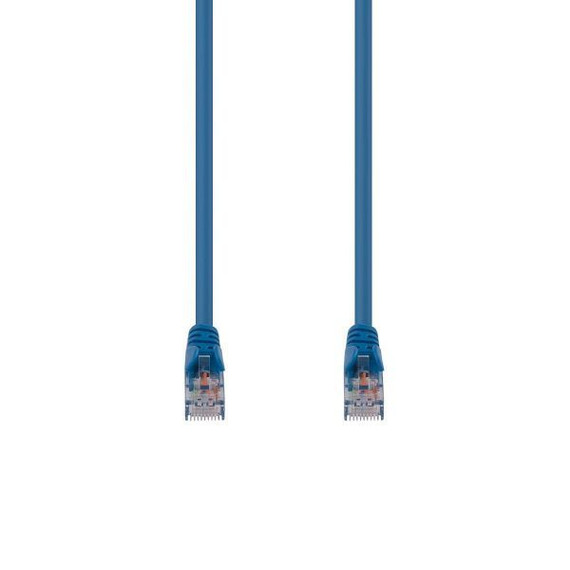 DYNAMIX 10m Cat6 Blue UTP Patch Lead (T568A Specification) 250MHz 24AWG Slimline Snagless Moulding with Unshielded Gold Plate Connector.