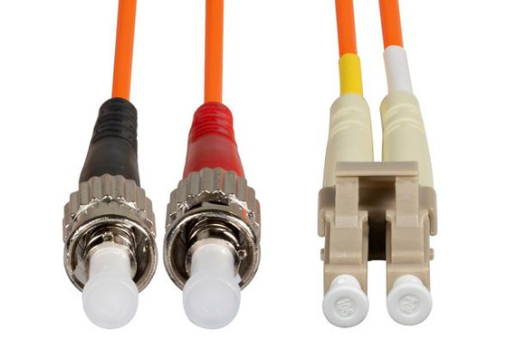 DYNAMIX 10M 62.5u LC/ST OM1 Fibre Lead (Duplex - Multimode) Orange LSZH Jacket DYNAMIX 10M 62.5u LC/ST OM1 Fibre Lead (Duplex - Multimode) Orange LSZH Jacket