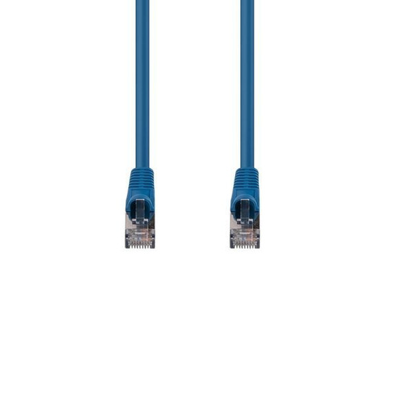 DYNAMIX 20m Cat6A S/FTP Blue Slimline Shielded 10G Patch Lead. 26AWG (Cat6 Augmented) 500MHz with Gold Plate Connectors.
