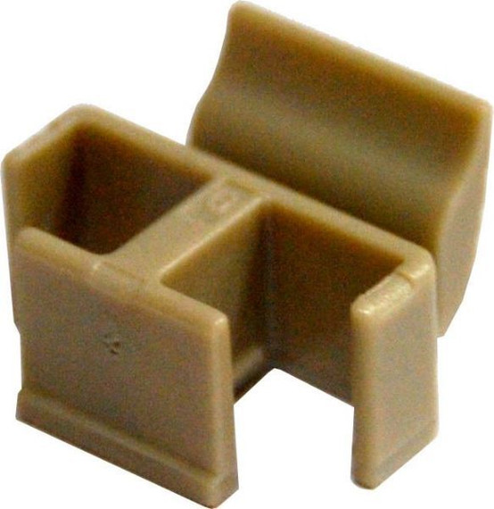 DYNAMIX LC Fibre Clip for duplex leads. Beige Colour