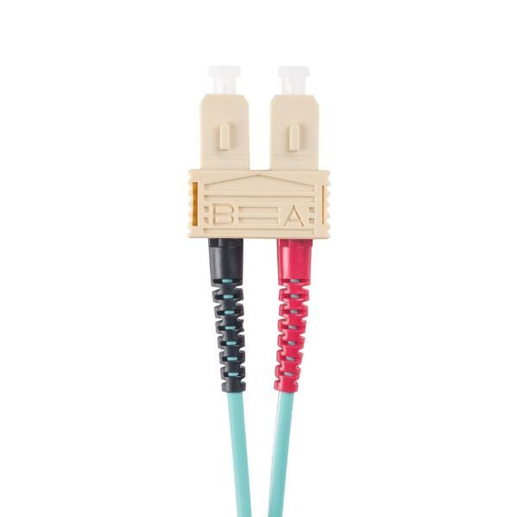 DYNAMIX 30M 50u SC/SC OM3 Fibre Lead (Duplex - Multimode) Aqua LSZH Jacket