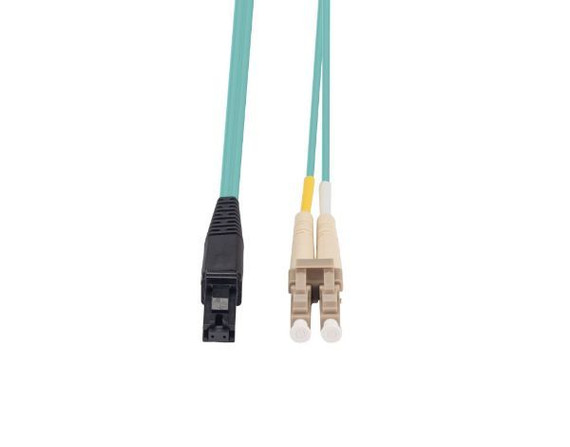 DYNAMIX 5M 50u LC/MT-RJ OM3 Fibre Lead (Duplex - Multimode) Aqua LSZH Jacket