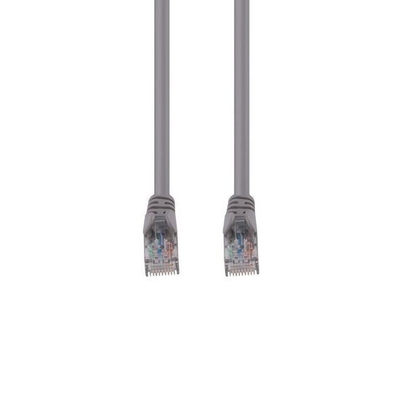 DYNAMIX 0.5m Cat6 Grey UTP Patch Lead (T568A Specification) 250MHz 24AWG Slimline Snagless Moulding with Unshielded Gold Plate Connector.