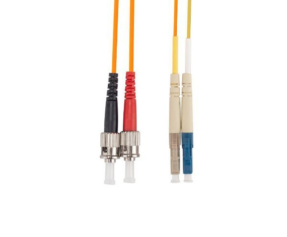 DYNAMIX 2M LC/ST Mode Conditioning Lead. Single-Mode transmit on LC *** Cable used to run gigabit on 62.5u fibre cable over 300m