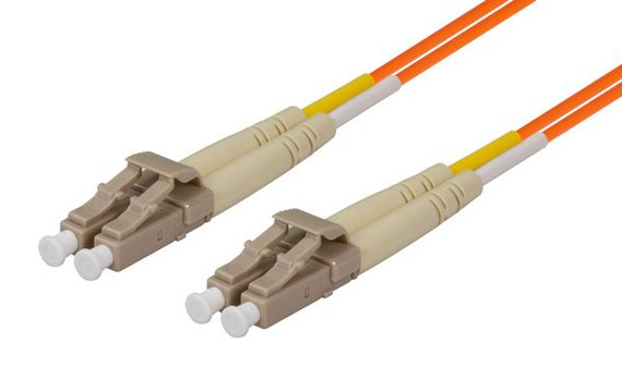 DYNAMIX 2M 62.5u LC/LC OM1 Fibre Lead (Duplex - Multimode) Orange LSZH Jacket