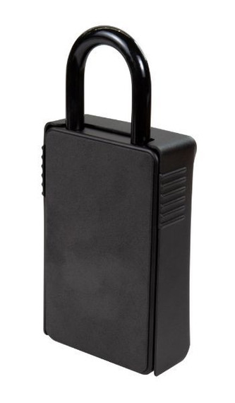 DYNAMIX Large Portable Key Storage Safe. Store and Share your Spare Keys in a Convenient Location. Set your own 4-digit Combination. Solid Metal Construction. Cover Protects Combination Dials from Weather.