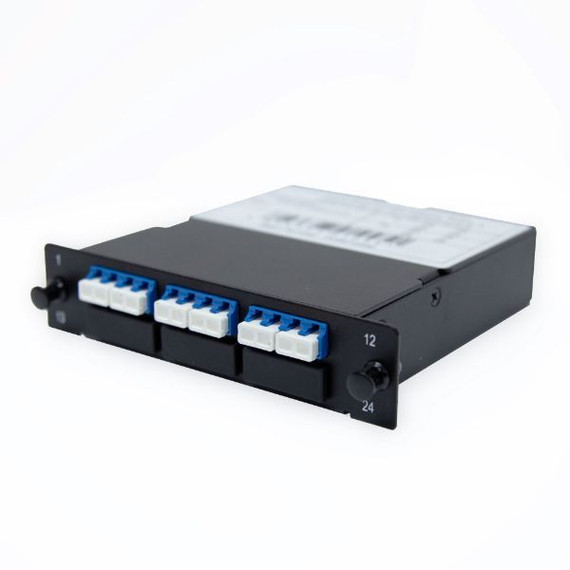 DYNAMIX MPO SM 6 Port LC Duplex Single-mode 12 Fibre Cassette. POLARITY A/C. Made with ELITE Low Loss Connectors.