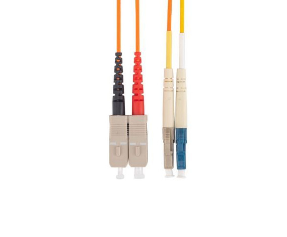 DYNAMIX 2M LC/SC Mode Conditioning Lead. Single-Mode transmit on LC *** Cable used to run gigabit on 62.5u fibre cable over 300m