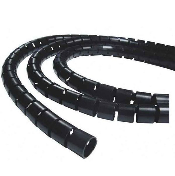 DYNAMIX 20mx25mm Easy Wrap - Cable Management Solution, Bulk Packed, Colour Black, Includes Tool.