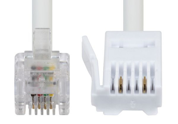 DYNAMIX 10m BT to RJ11 Cable (For Modem to Phone Line Connection) DYNAMIX 10m BT to RJ11 Cable (For Modem to Phone Line Connection)
