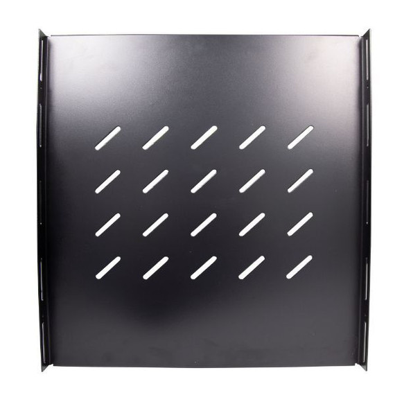 DYNAMIX Heavy Duty Fixed Rack Shelf for 800mm Deep Cabinet. Weight Capacity up to 225kgs. Shelf Measures 550mm Deep. Black Colour