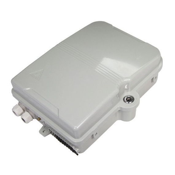 DYNAMIX Lockable Indoor/Outdoor Fibre Termination Box. 24x position SC Simplex/LC Duplex. IP65, UV Resistant