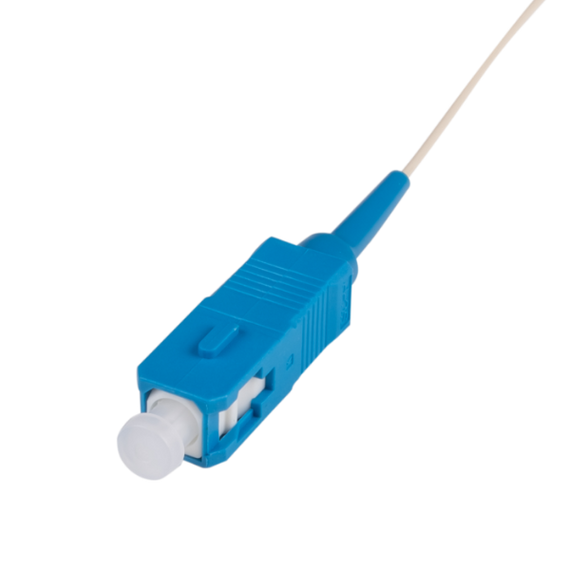 DYNAMIX 2M SC Pigtail G657A1 Single White, 900um Single-mode Fibre, Fibre, Tight Buffer LSZH Jacket