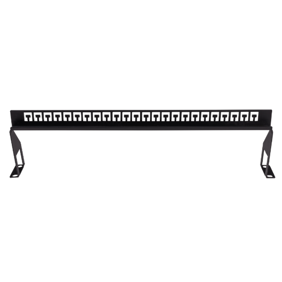 DYNAMIX 19'' Rear Cable Management Support Bar. Accompanies any 19'' Rack Patch Panel to Elevate & Organise Cabling.
