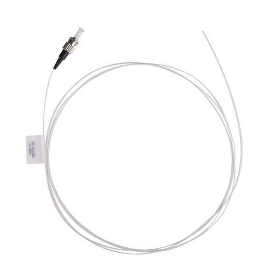 DYNAMIX 2M ST Pigtail OM3 1x Piece White, 900um Multimode Fibre, Tight Buffer LSZH Jacket