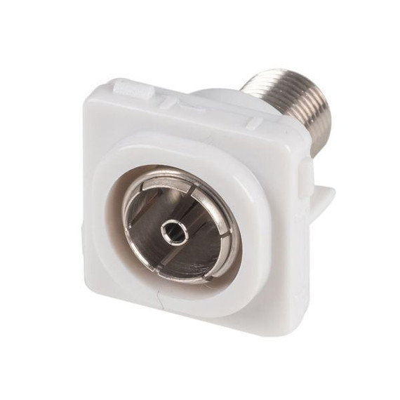 AMDEX PAL to F Connector insert for AMDEX Face Plates. AMDEX style.