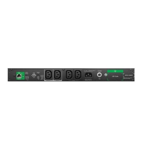 APC Smart-UPS C 500VA (400W) Lithium Ion 1U Rack Mount with Smart Connect. Short Depth. 230V Input/Output. 4x IEC C13 Outlets. With Battery Backup. LED Status Indicators. USB Connectivity