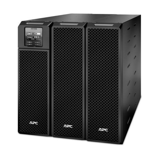 APC Smart-UPS 10KVA (10KW) 230V Input/Output. 6x IEC C13 Outlets. With Battery Backup. Intuitive LCD Interface. USB - Rj-45 Serial - & SmartSlot Connectivity - Alarm.