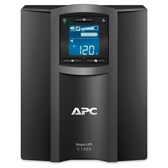 APC Smart-UPS SMC Series Line Interactive. 1500VA (900W) Tower. 230V Input/Output. 8x IEC C13 Outlets. With Battery Backup LED Status Indicators. USB Connectivity. Audible Alarm.