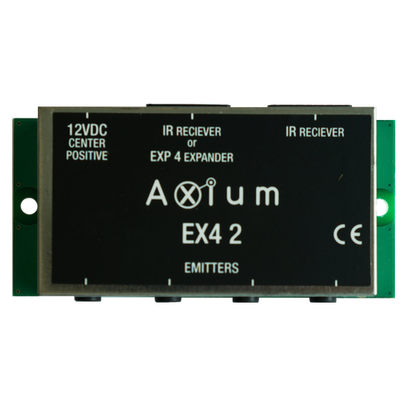 AXIUM 4 IR out Connecting block with powersupply connectionIR receiver input and EXP4 input for 4 x IRFX3''s AXIUM 4 IR out Connecting block with powersupply connectionIR receiver input and EXP4 input for 4 x IRFX3''s
