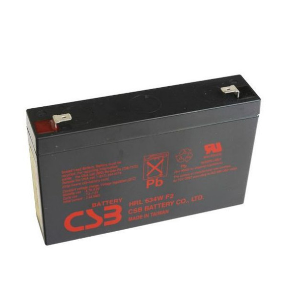 CSB 6V 34W 9Ah Replacement Battery for 5P Rack Mount Models: 5P650iR (2) - 5P850iR (4) - 5P1150iR (4) - 5P1550iR (6)