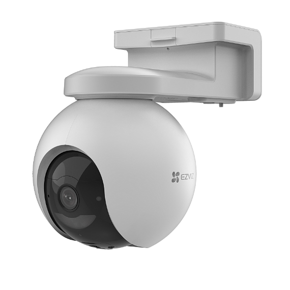 EZVIZ Outdoor PT 4G Security Battery Camera with 2-Way Talk. 4G Connectivity - 2K Res - Panoramic - Smart Human Detect - Built-in 10400mAh Rechargable Battery - Active Defense - SD Card Slot.