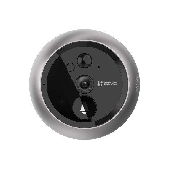 EZVIZ Wire-Free Smart Video 1080P Doorbell & Door Viewer with 4.3" Colour View Screen. 155 Deg FOV - 4600mAh Built-in Battery - Two-Way Talk - PIR Motion Detect - Built-in Chime - Night Vision - View Anywhere