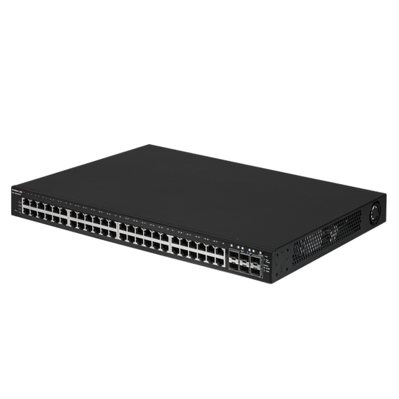 EDIMAX Industrial Surveillance VLAN 54-Port Gigabit PoE+ Web Smart Switch. 48 Gigabit Ethernet Ports - and 6 10GbE SFP+ Ports. PoE up to 200m at 10Mps. Supports up to 30W per Port. EDIMAX Industrial Surveillance VLAN 54-Port Gigabit PoE+ Web Smart Switch. 48 Gigabit Ethernet Ports - and 6 10GbE SFP+ Ports. PoE up to 200m at 10Mps. Supports up to 30W per Port.